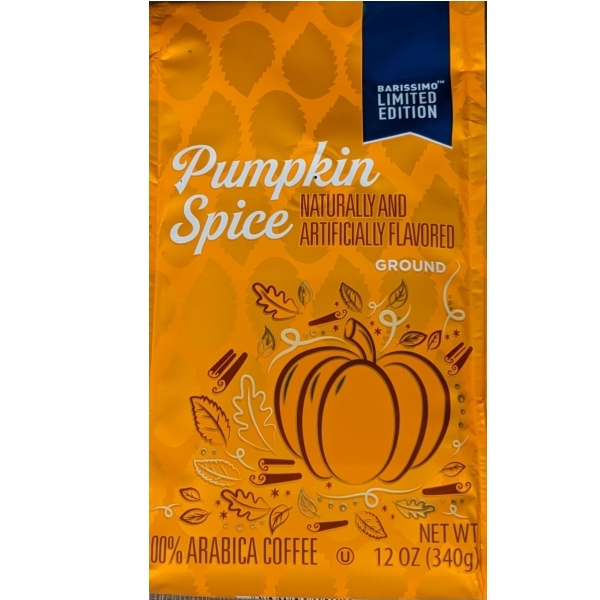 Pumpkin Spice Flavored Coffee Barissimo  (Seasonal Blend) 12oz