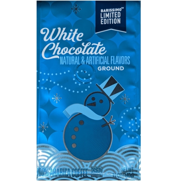 White Chocolate Flavored Coffee (Seasonal Blend) Barissimo 12oz