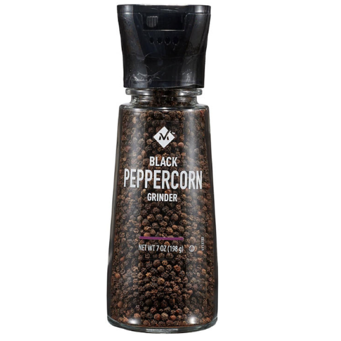 MM Whole Black Pepper Grinder 7oz/198g Each