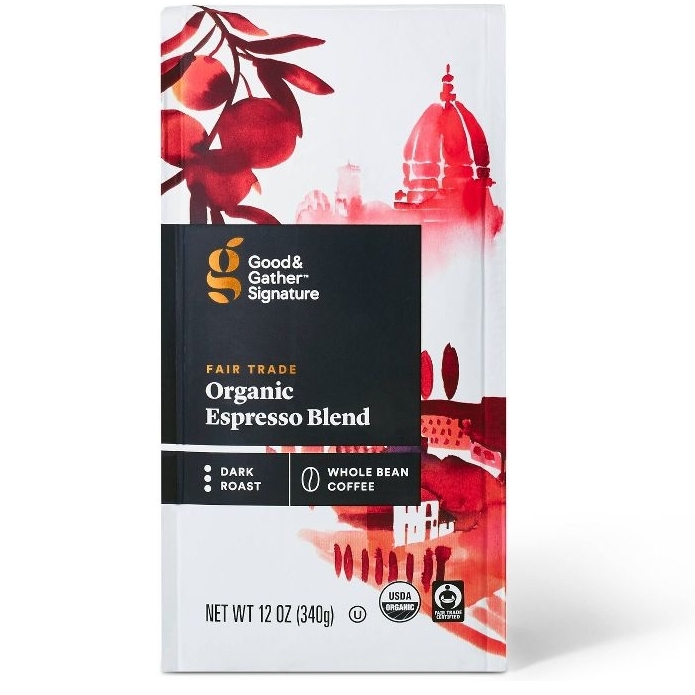 Espresso Blend  Whole Bean Coffee 12oz (Dark Roast)