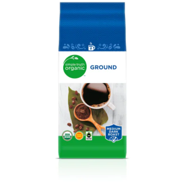 Organic Ground Coffee Simple Truth 11oz (Medium Dark Roast)