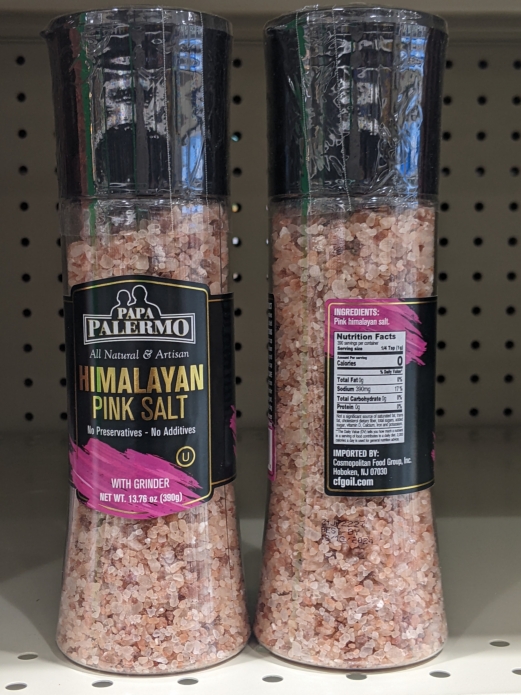 PAPA Palermo Himalayan Pink Salt with Grinder 13.76oz Each