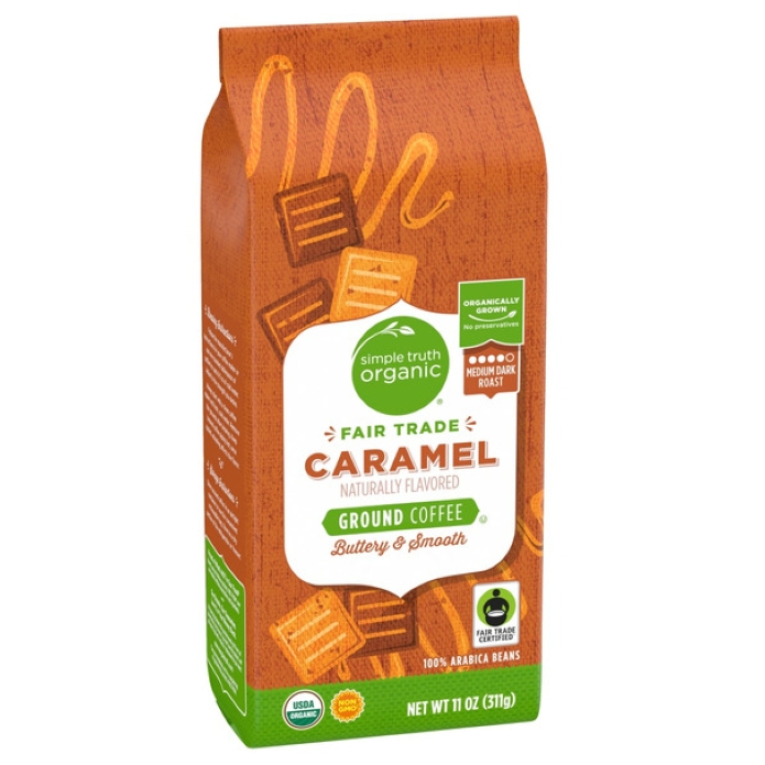 Organic Caramel Ground Coffee 11oz (Medium Dark Roast)